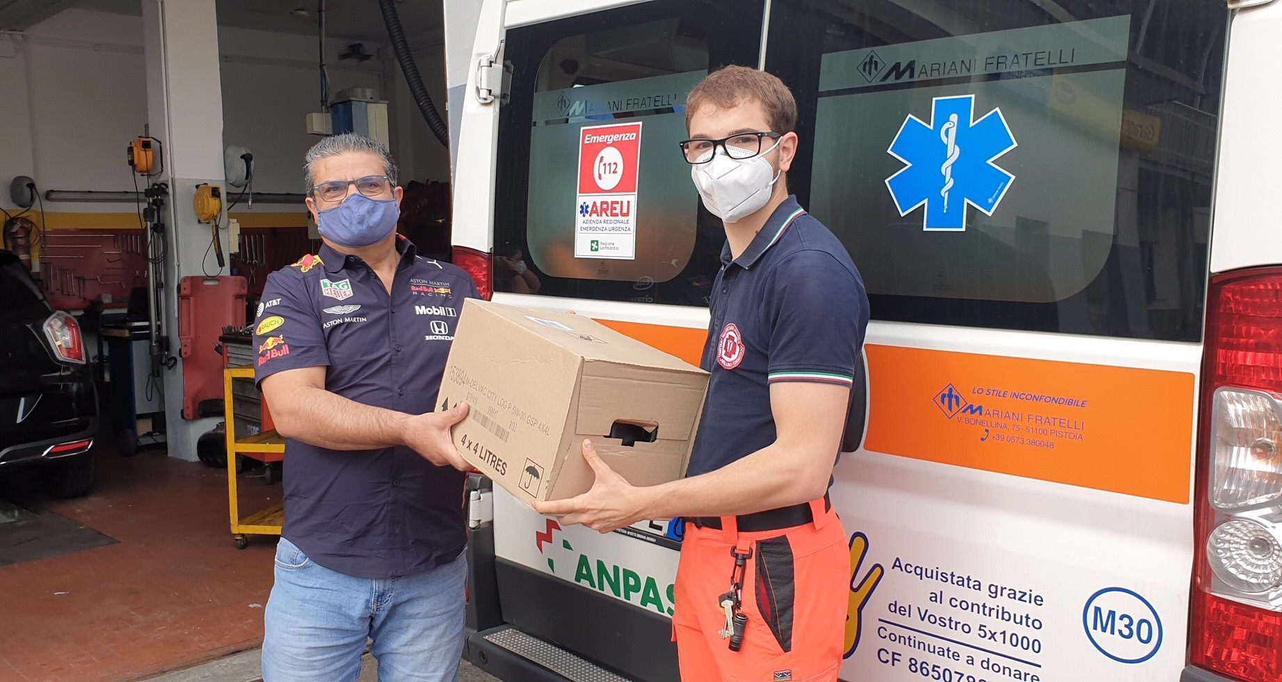 I lubrificanti Mobil DelvacTMarrivano anche ad Arluno, per le ambulanze del Comitato Volontario di Pronto Soccorso (CVPS)
